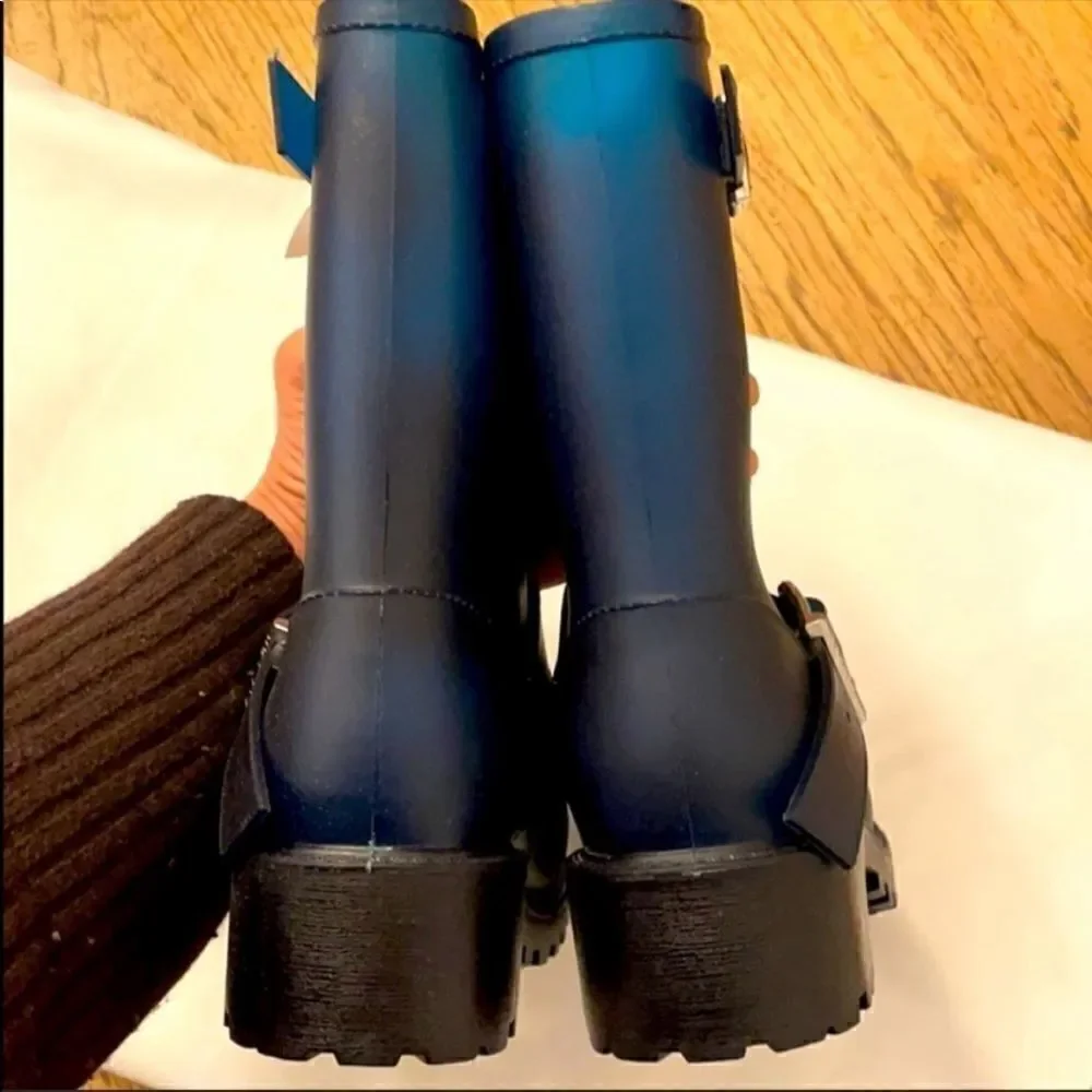OUTSIDER BY SIXTY SEVEN INDIGO RUBBER RAIN…